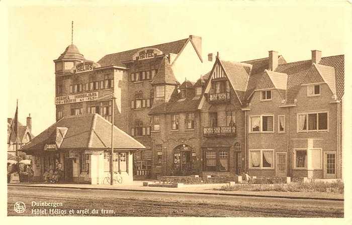 Duinbergen, Hôtel Hélios et arrêt du tram