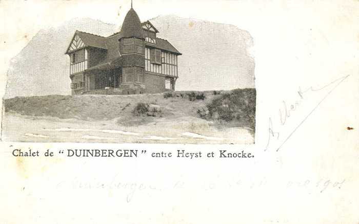 Chalet de Duinbergen entre Heyst et Knocke