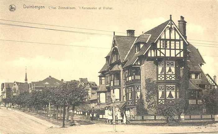 Duinbergen, Villas Zonnebloem, 't Kersouwke et Violier