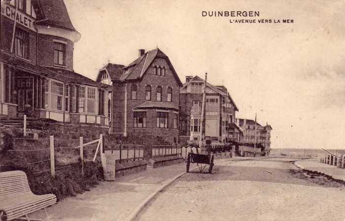 Duinbergen, L'avenue vers la mer
