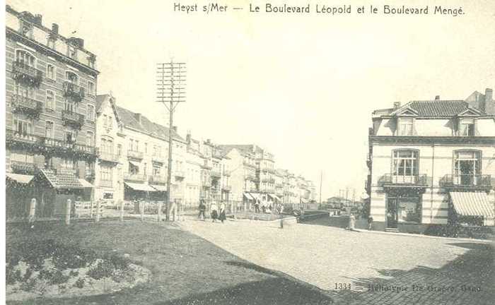 Heyst s/Mer - Le Boulevard Léopold et le Boulevard Mengé