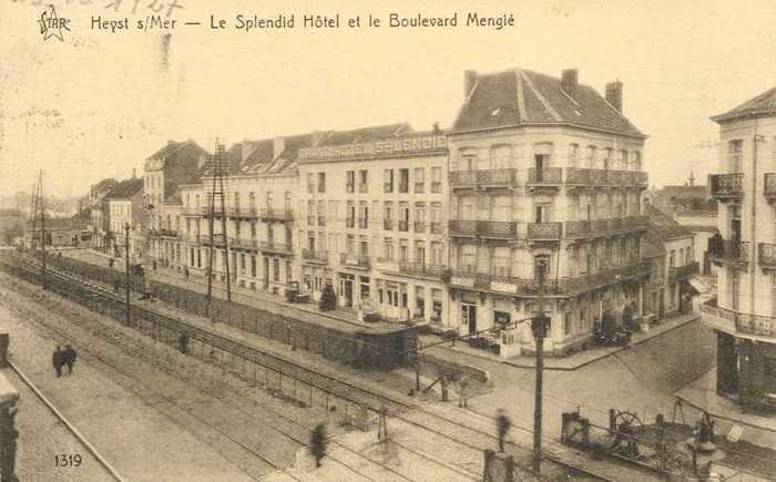 Heyst s/Mer - Le Splendid Hotel et le Boulevard Mengé