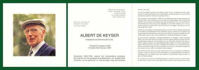 DE KEYSER Albert