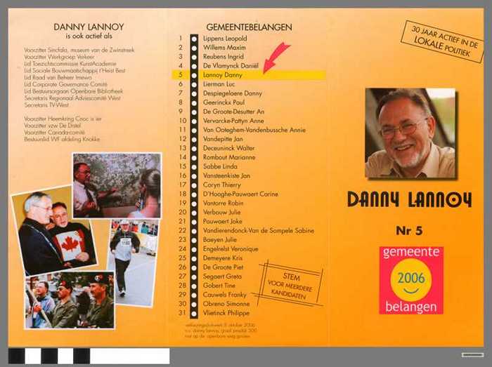 Danny Lannoy Gemeentebelangen - 2006