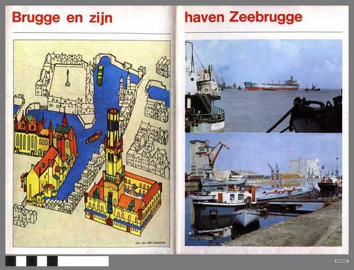 Kunststad Brugge en zijn haven Zeebrugge open poort op de zee