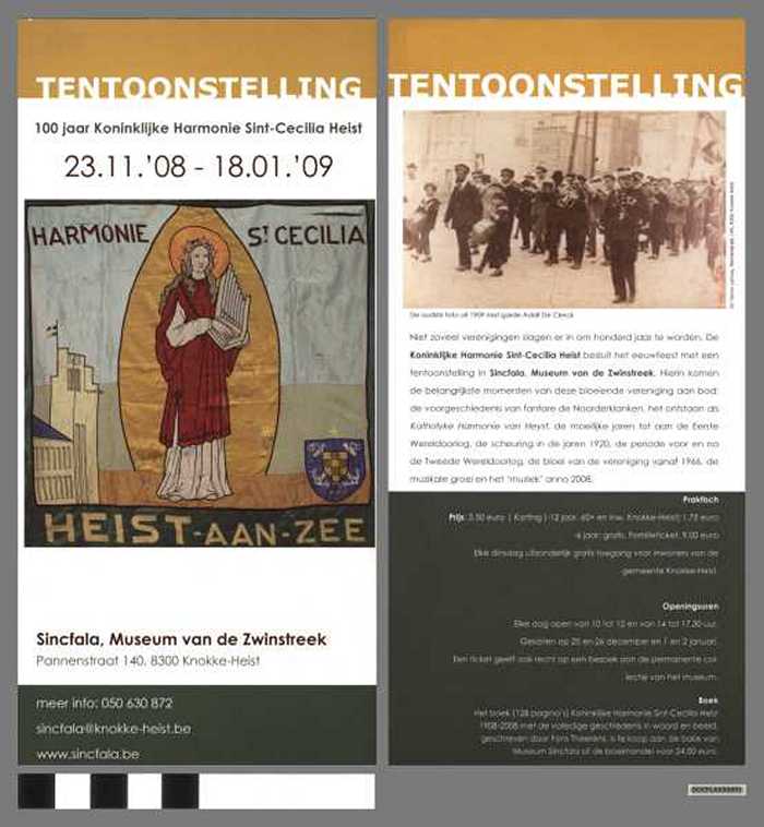 Tentoonstelling 100 jaar Koninklijke Harmonie Sint-Cecilia Heist