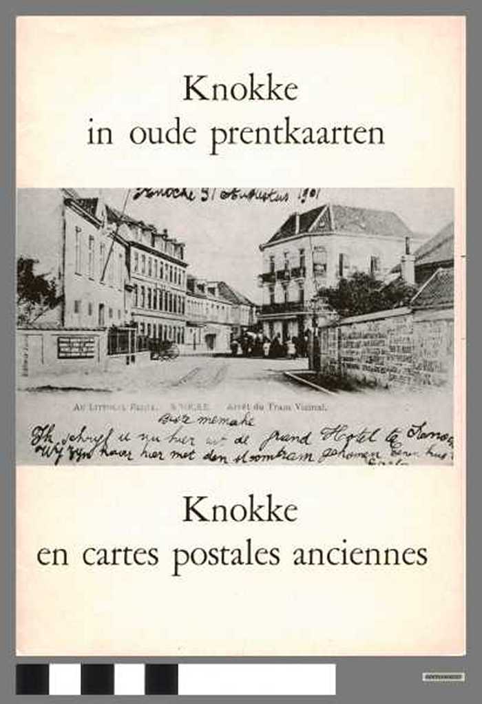 Reclamefolder voor boek: Knokke in oude prentkaarten - Knokke en cartes postales anciennes