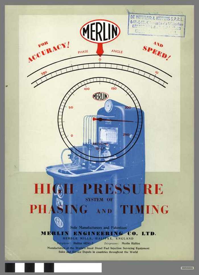 Merlin high pressure system of phasing and timing