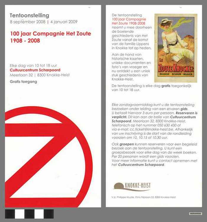 Tentoonstelling: 100 jaar Compagnie Het Zoute - 1908-2008