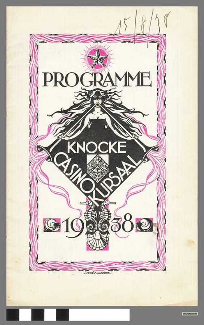 Knocke Casino Kursaal - Programme - Lundi 15 août 1938