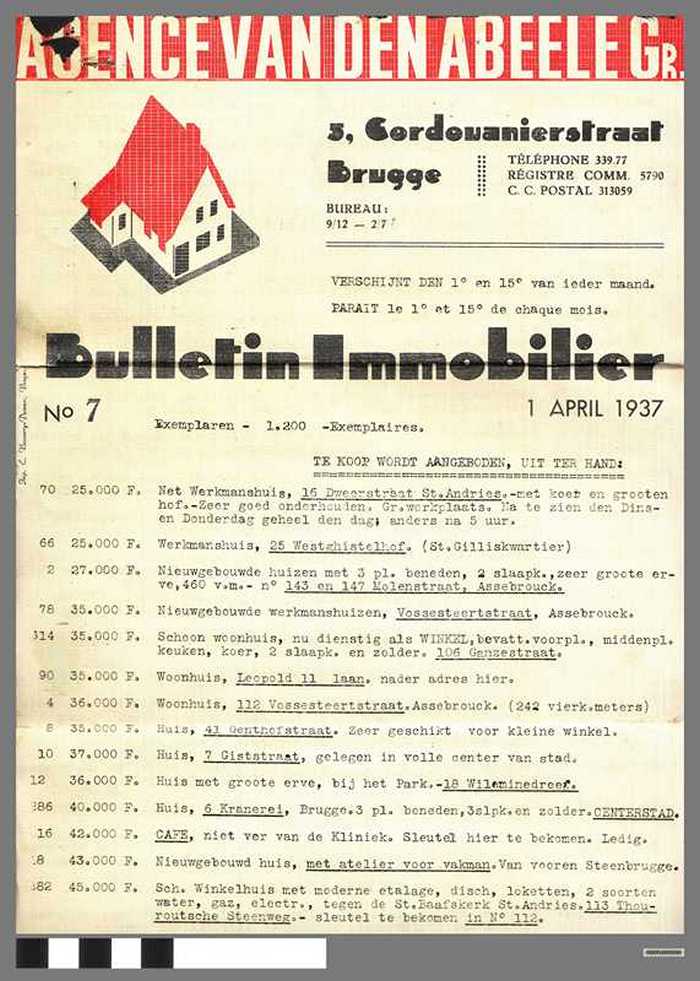 Bulletin Immobilier - Agence Vandenabeele Gr. - N° 7 - 1 april 1937