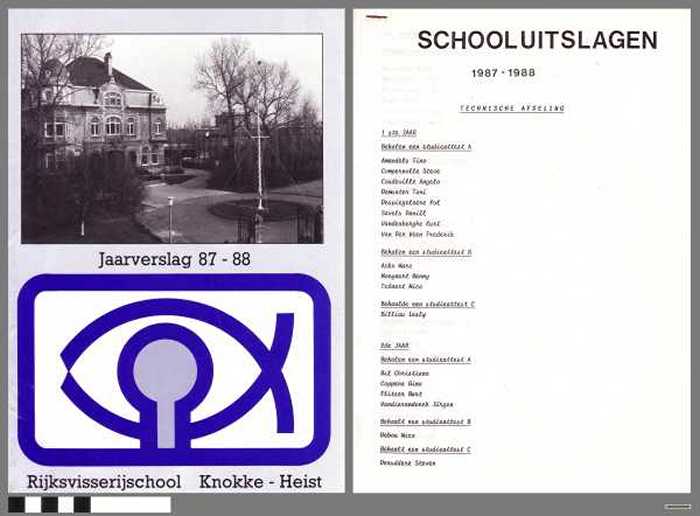 Rijksvisserijschool Knokke-Heist. Jaarverslag 87-88