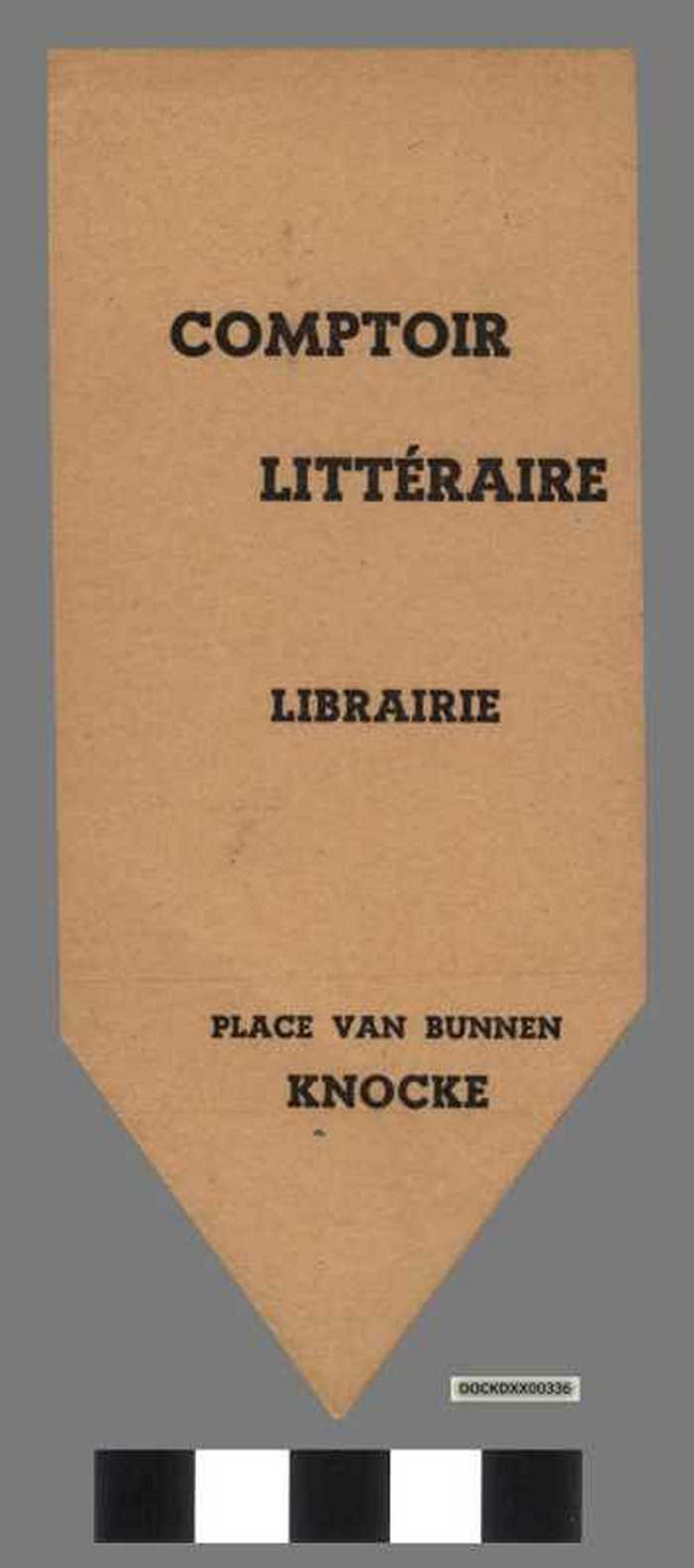 Bladwijzer: Comptoir Littéraire, librairie, Knocke.