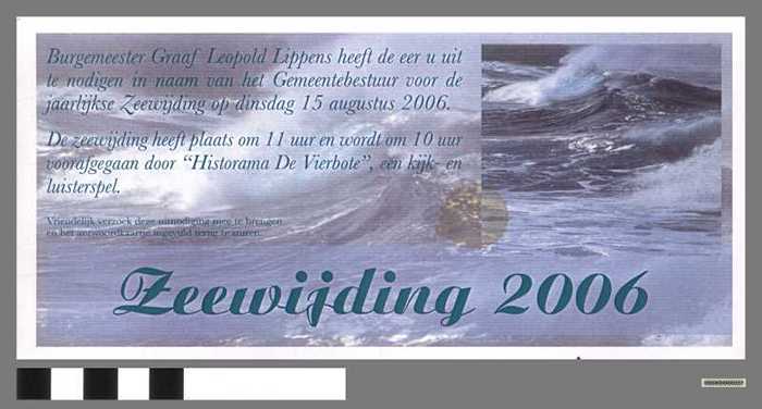 Uitnodiging: Zeewijding 2006