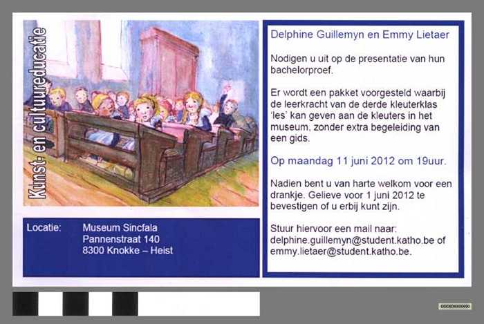Kunst- en cultuureducatie - Museum Sincfala - 11/06/2012