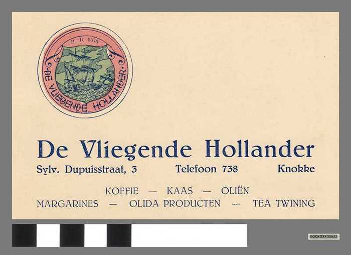 Visitekaartje: De Vliegende Hollander - Knokke