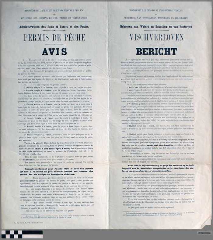 Permis de Pêche - Avis - Vischverloven - Bericht