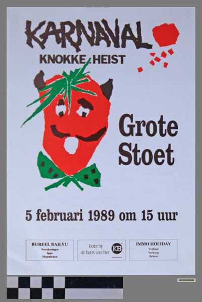 Karnaval, Knokke-Heist, Grote Stoet, 5 februari 1989 om 15 uur.