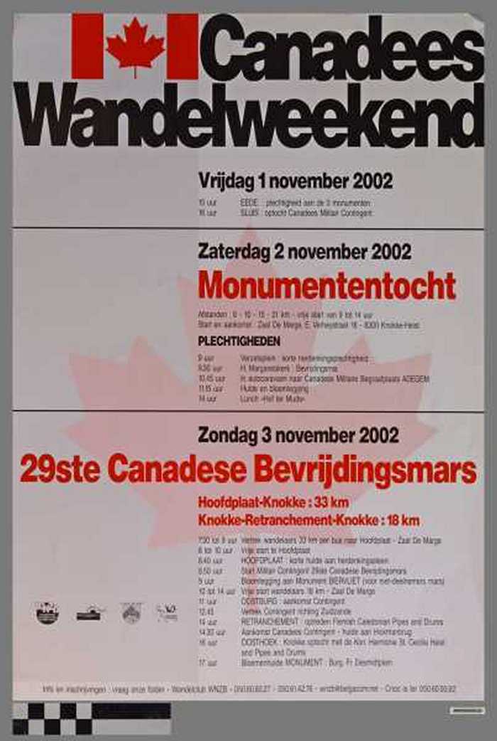 Canadees Wandelweekend 2002