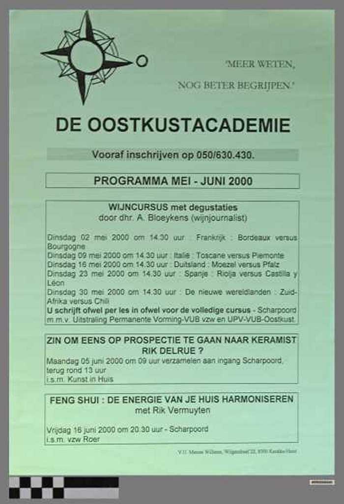 De Oostkustacademie, Programma Mei-Juni 2000