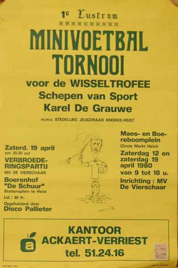 1e Lustrum Minivoetbaltornooi voor de Wisseltrofee Schepen van Sport Karel De Grauwe.