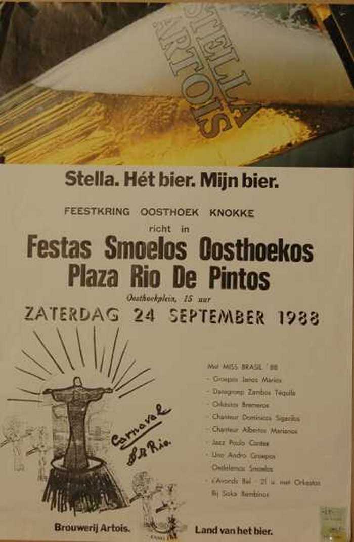 Feestkring Oosthoek  Knokke  richt in: Festas Smoelos Oosthoekos Plaza Rio De Pintos. Oosthoekplein, 15 uur