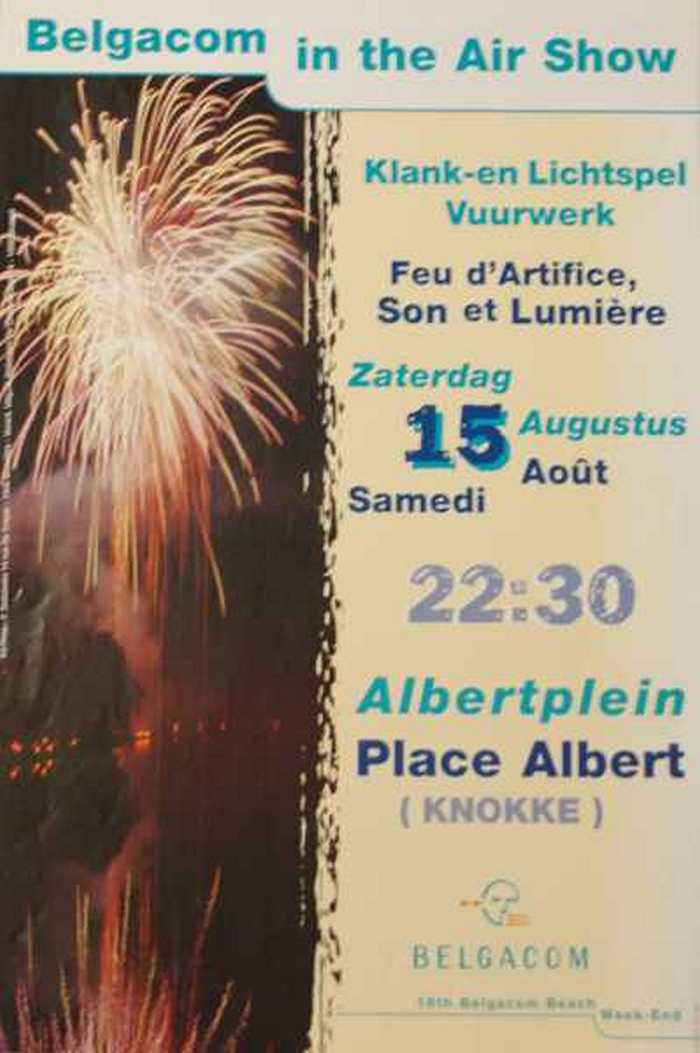 Belgacom in the Air Show, Klank- en lichtspel Vuurwerk, 22:30, Albertplein (Knokke)