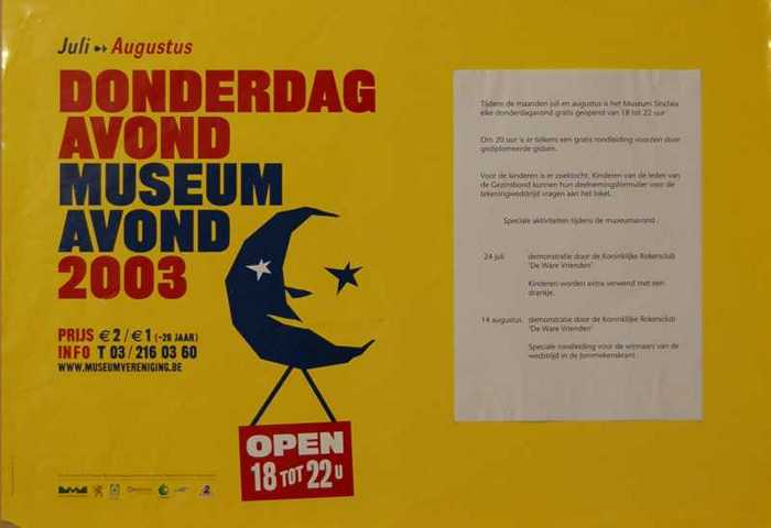 Donderdagavond Museumavond 2003