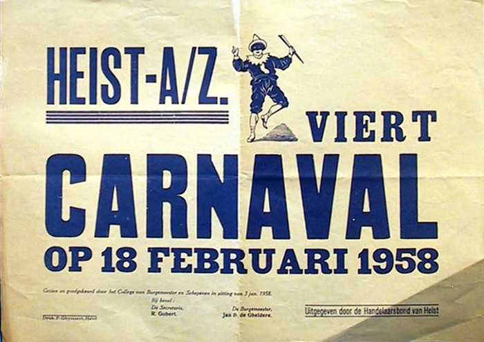 Heist-a/z. viert Carnaval op 18 februari 1958.