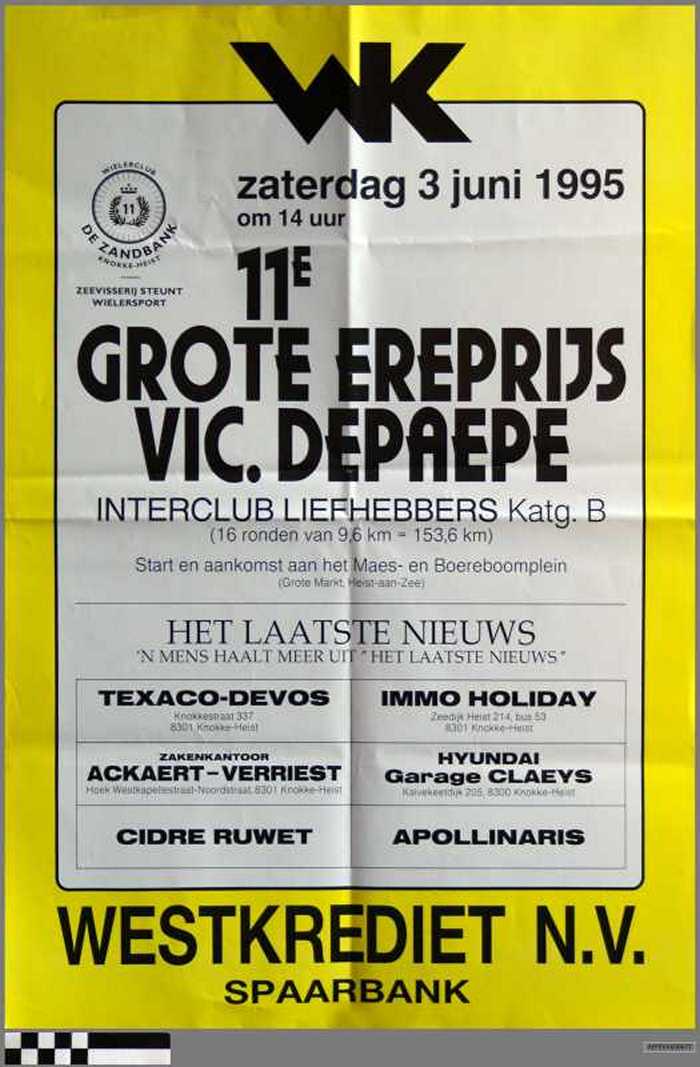 11e Grote Ereprijs Vic Depaepe