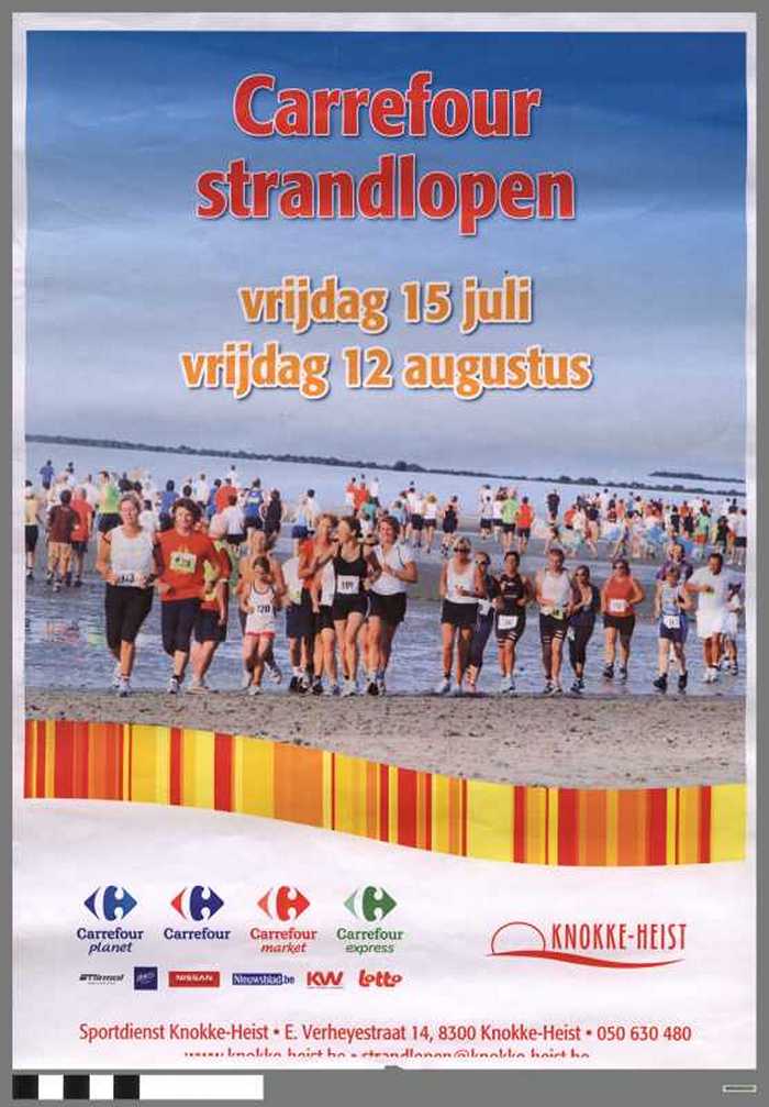 Carrefour strandlopen - vrijdag 15 juli  en vrijdag 12 augustus 2011