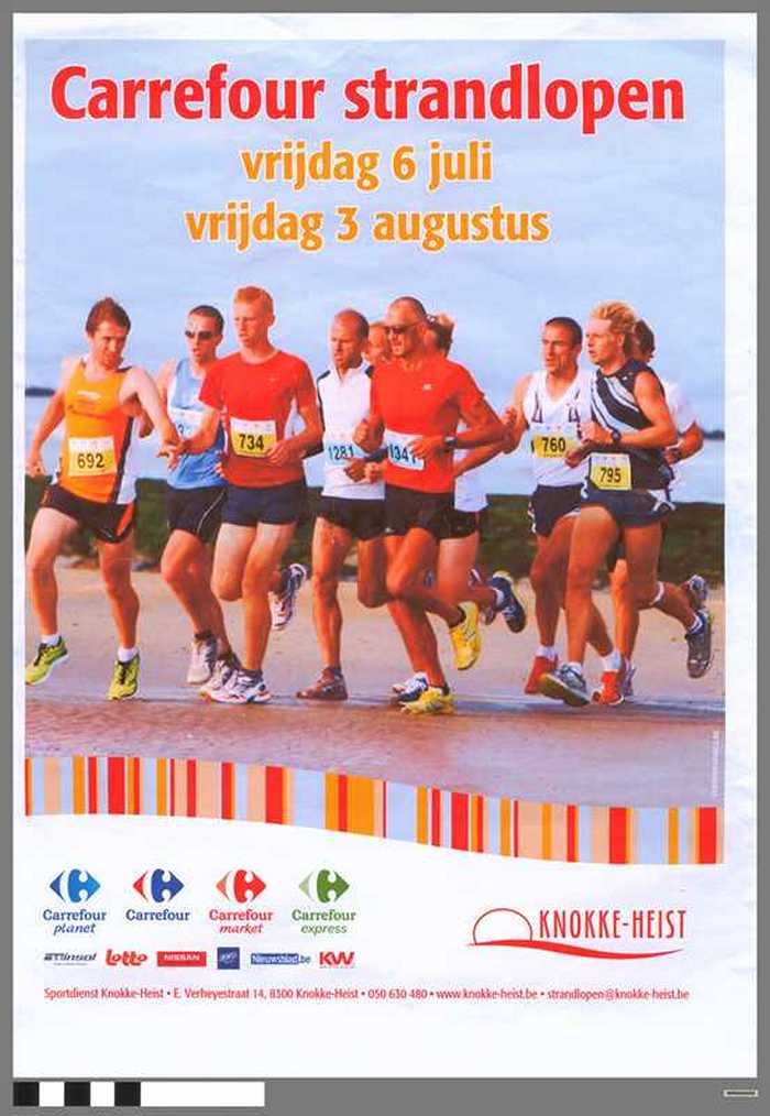 Carrefour Strandlopen - vrijdag 6 juli en vrijdag 3 augustus