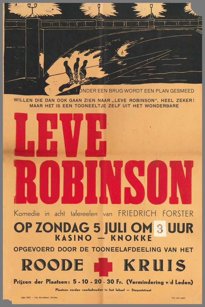 Leve Robinson - 5 juli - Toneelafdeeling Roode Kruis