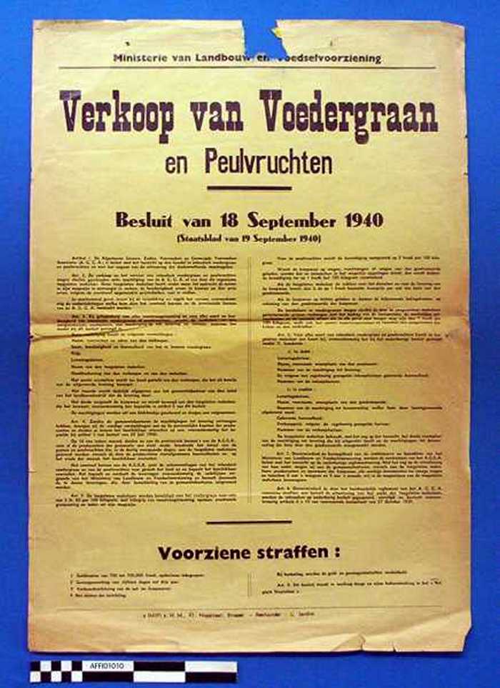 Verkoop van Voedergraan en Peulvruchten. Besluit van 18 September 1940 (Staatsblad van 19 September 1940)