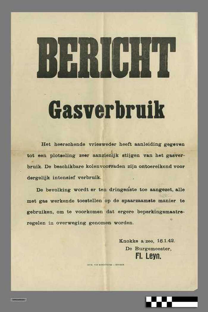 Bericht - Gasverbruik