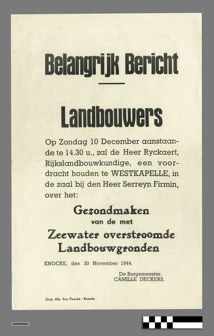 Belangrijk bericht - Landbouwers