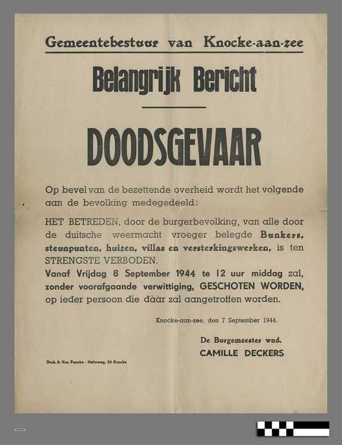 Belangrijk bericht - Doodsgevaar