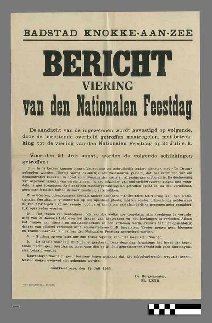 Bericht - Viering van den Nationale Feestdag