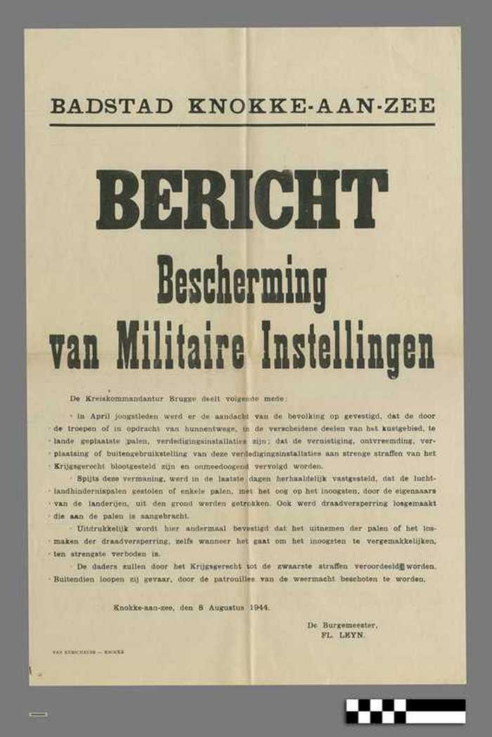 Bericht - Bescherming van Militaire Instellingen