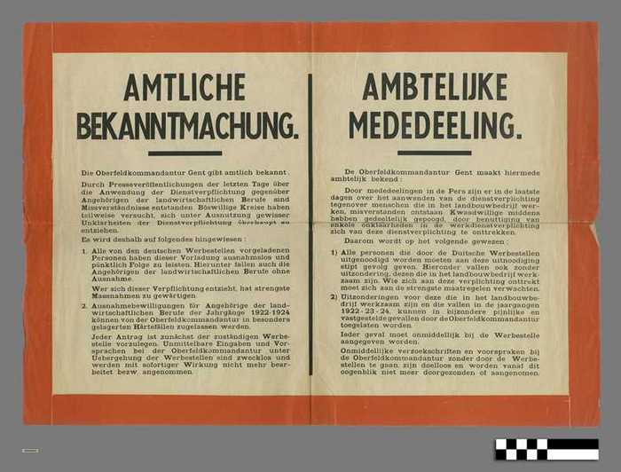 Ambtliche bekanntmachung - Ambtelijke mededeeling