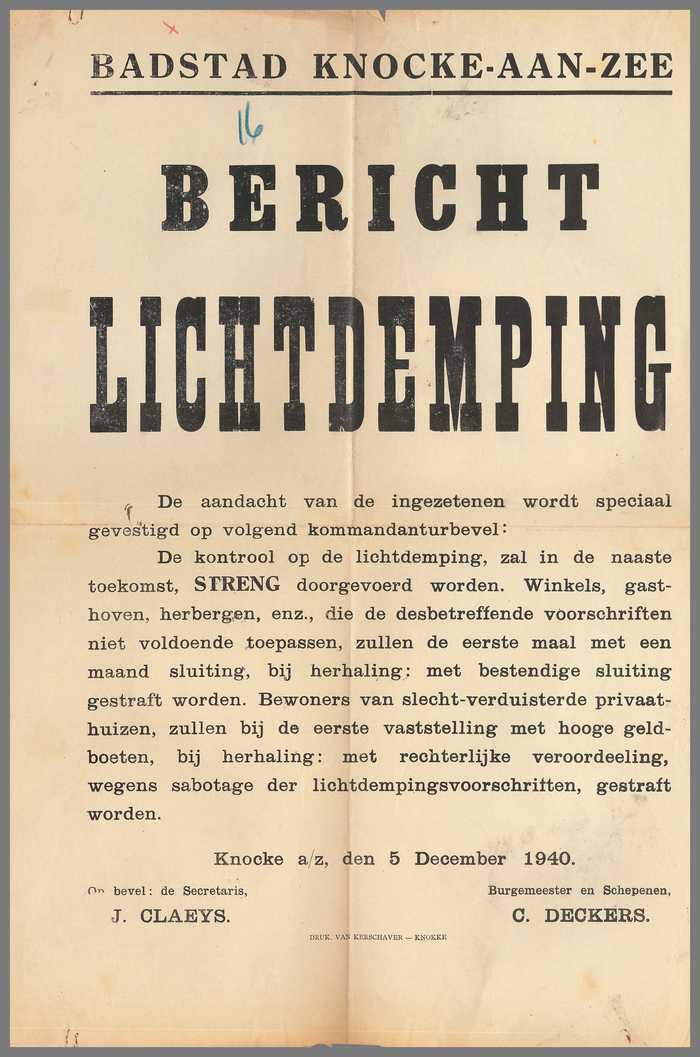 BERICHT - Lichtdemping