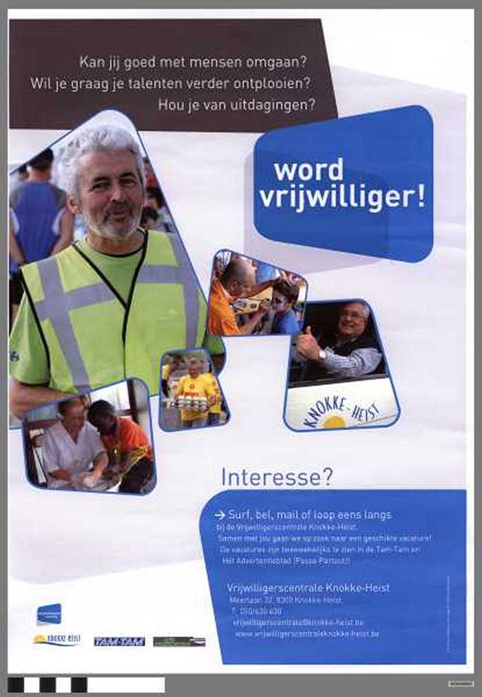 Wordt vrijwilliger!