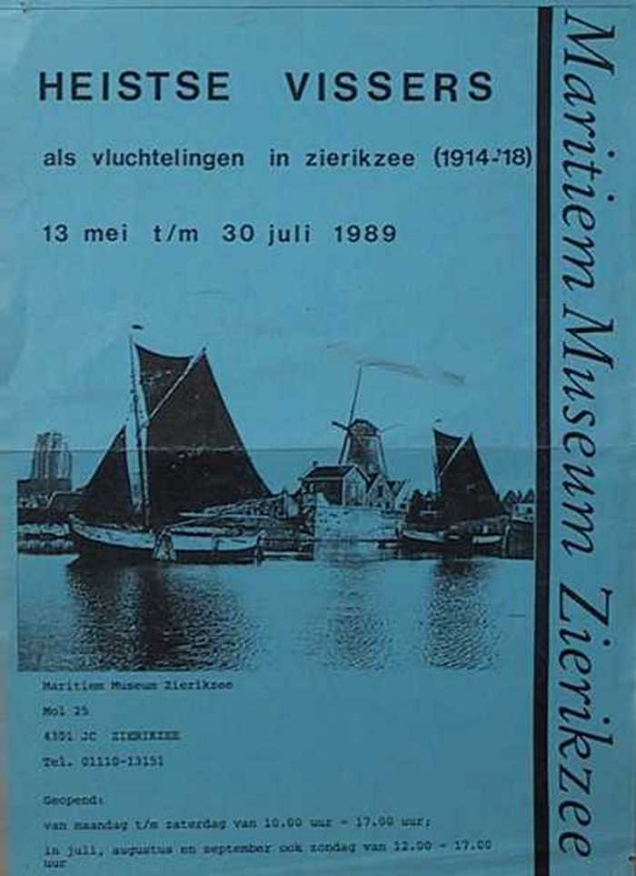 Maritiem Museum Zierikzee. `Heistse Vissers als vluchtelingen in Zierikzee (1914-1918).