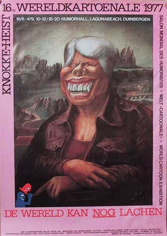 De wereld kan nog lachen. 16e Wereldkartoenale 1977 Knokke-Heist.