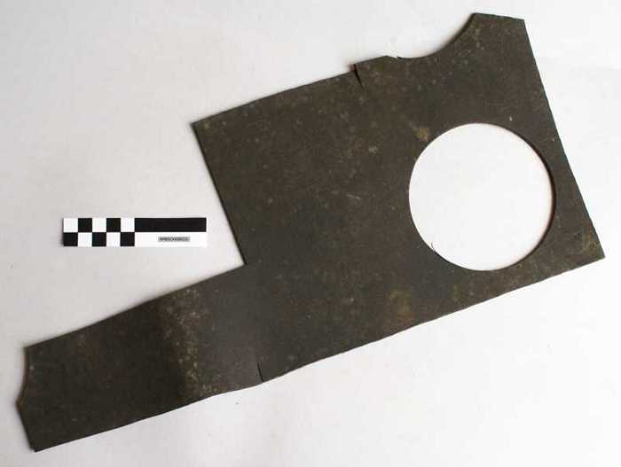 Stuk zwart rubber