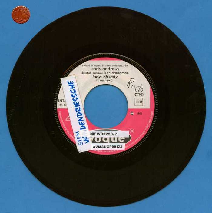 'Lady, oh lady' en 'Watcha gonna do now' van Chris Andrews