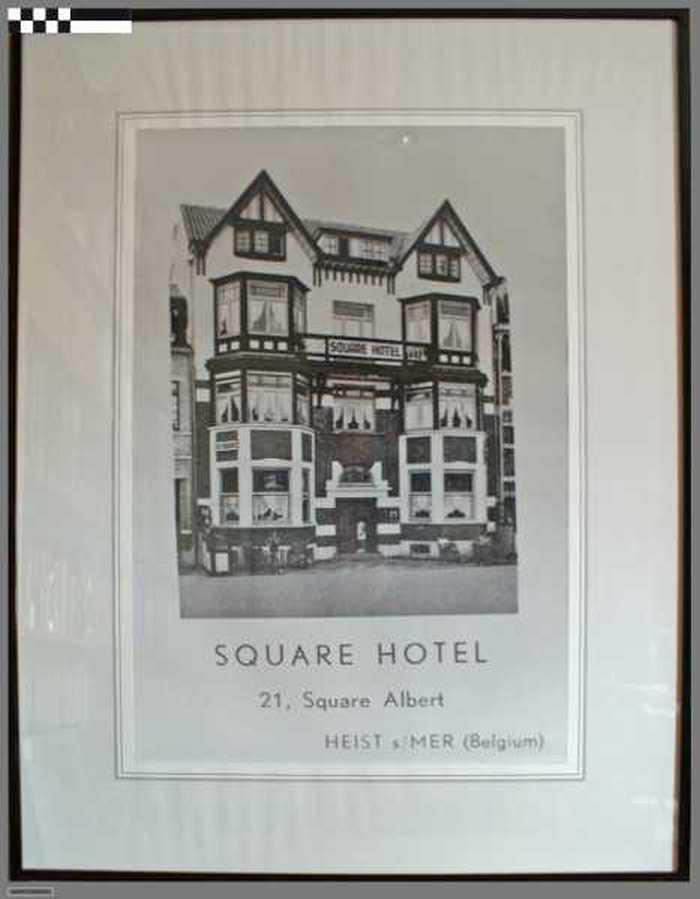 Het Square hotel te Heist aan-Zee - jaren 1950. - AVMFOFO00040 Het Square hotel te Heist aan-Zee - jaren 1950.
