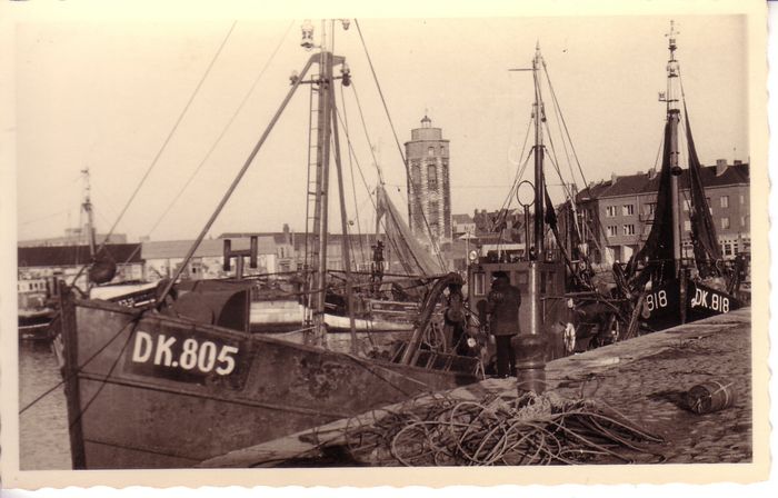 De vissershaven van Dundalk in Ierland