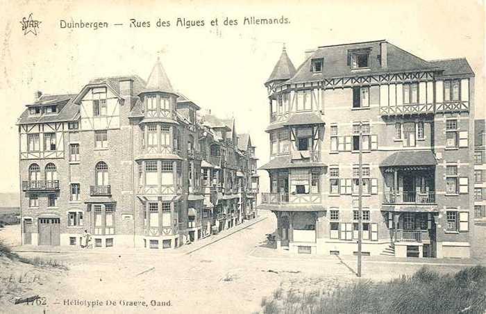 Duinbergen, Rues des Algues et des Allemands