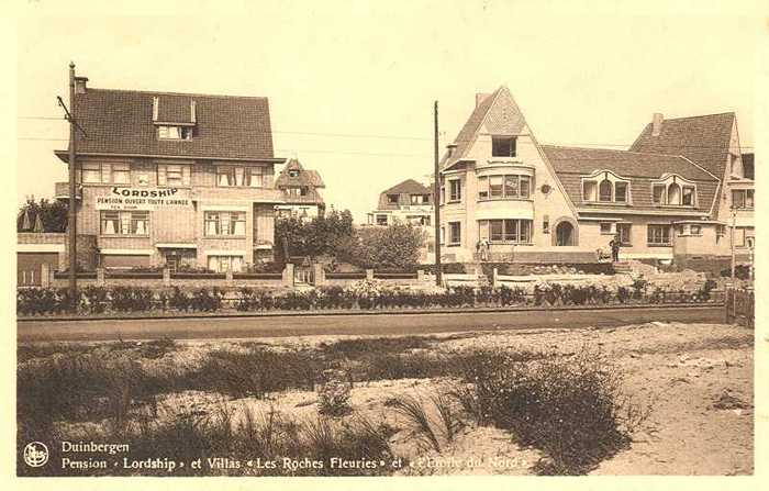 Duinbergen, Pension Lordship et Villas Les Roches Fleuries et l'Etoile de Nord